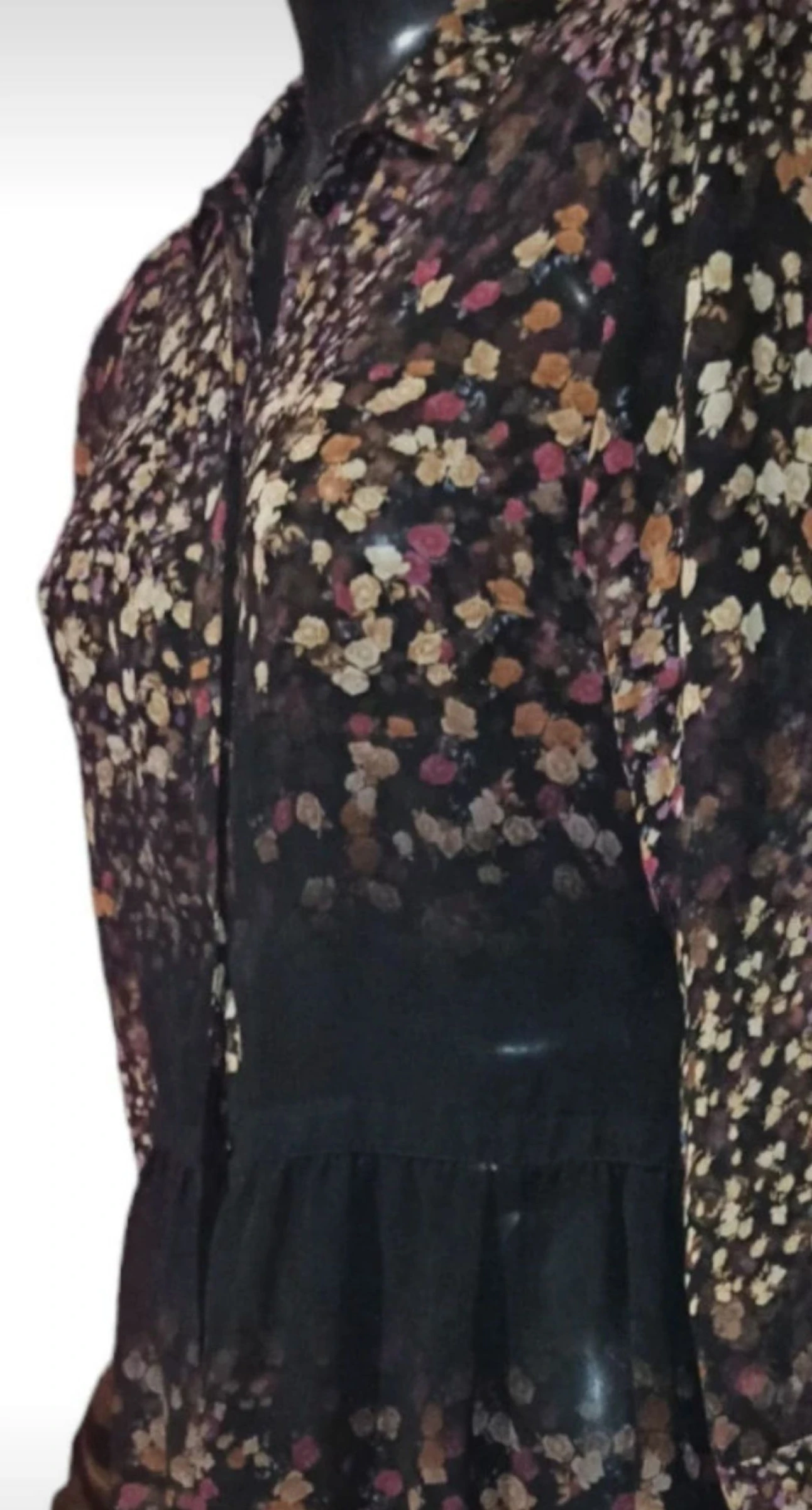 Vestido camisero kimono floral – photo 12